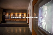 The John J. Pershing Memorial Timeline is housed in the lobby area of the Pershing Military and Nava