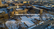 Early morning light on a snowy cold day. January 21, 2020. 