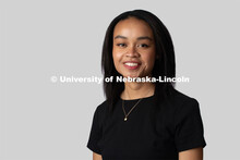 Studio portrait of Naomi Atughonu, NSE Orientation Leader. January 23, 2020. 