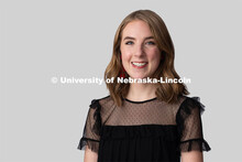 Studio portrait of Katie Lamb, NSE Orientation Leader. January 23, 2020. 