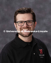 Studio portrait of Matt Nelson, Associate Director-Community Experience, University Housing Staff, R