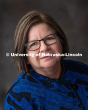 Studio portrait of Deb Green, Customer Service Manager, Print Services. February 3, 2020. 