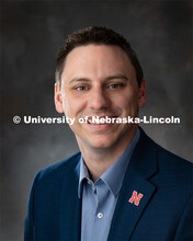 Studio portrait of Derek Weitzel, Research Assistant Professor, Computer Science and Engineering. Fe