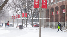 Snow on UNL’s City Campus. February 5, 2020. 