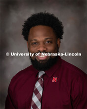 Studio portrait of Darwin Archie, Academic Outreach Specialist, TRIO Scholars. February 10, 2020. 