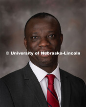 Studio portrait of Prince Zogli, Post-doc Research Associate, Entomology. February 10, 2020. 