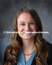 Studio portrait of Natalie Jones, Media Specialist at IANR. February 13, 2020. 