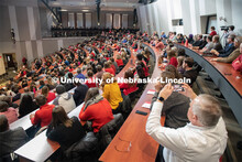 Music by the UNL Varsity Men's Chorus. The N2025 strategic plan was released by Chancellor Ronnie Gr