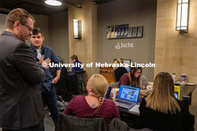 Jacht students work in the agency's Haymarket office space. February 19, 2020. 