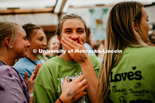 Students got emotional after finding out the final number raised for the children. University of Neb