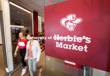 Herbie's Market at Cather Dining Center photoshoot. March 2, 2020 