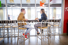 Abel Sandoz Dining Center photo shoot. Student's eating. March 3, 2020. 