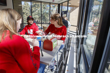 East Campus Dining Center photo shoot. Students eating and socializing at the East Campus Dining Cen