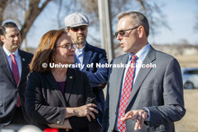 UNL Chancellor Ronnie Green describes the growth in the College of Engineering College to Senator De