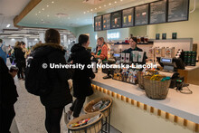 Students, Faculty and Staff enjoy the new sights from the renovation at the East Campus Union Open H