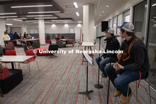 Students, Faculty and Staff enjoy the new sights from the renovation at the East Campus Union Open H