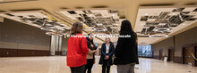 Students, Faculty and Staff enjoy the new sights from the renovation at the East Campus Union Open H