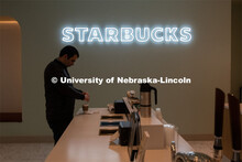 Students, Faculty and Staff enjoy the new sights from the renovation at the East Campus Union Open H