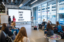 Johnny Carson Center for Emerging Media Arts classes. March 9, 2020. 