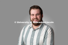 Studio portrait of Joseph John, Project Associate for Child, Youth and Family Studies. March 10, 202