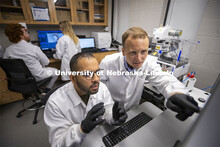 Ryan Pedrigi (right), Assistant Professor in Department of Mechanical and Materials Engineering, Col