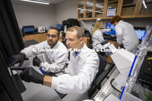Ryan Pedrigi (center), Assistant Professor in Department of Mechanical and Materials Engineering, Co