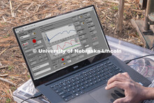 A readout of spectral signatures produced by the team's prototype, which collects the visible and ne
