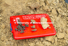 Recording soil samples at Parker Pit (just south of Pioneers Park) to prepare for the start of remot
