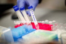 Mark Behrens, Research Lab Manager in Biochemistry, records his BIOC 401L - Laboratory for Elements 