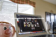 Emily Frenzen, a senior in agricultural and environmental science communication, Zooms in on a class