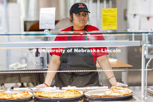 Anagha Deshmankar is a student worker in the Willa Cather Dining Center on City Campus. April 7, 202