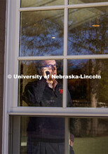 Due to COVID-19 and campus shut down, Chancellor Ronnie Green is on the phone working from home. Apr