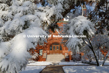 April snow storm leaves campus unseasonably beautiful. April 17, 2020. 