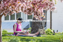 Kelsey Eihausen, sophomore from Bennington, studies outside of the Phi Mu sorority. She and other me