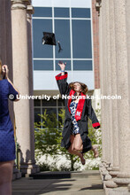 Sarah Schilling, senior in marketing from Omaha, is photographed by Rose Wehrman, senior in English,