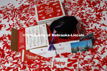 Go Big Grad boxes for Alumni magazine. May 4, 2020. 