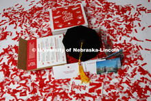 Go Big Grad boxes for Alumni magazine. May 4, 2020. 