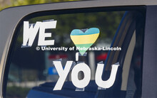 Christ Place Church families gave the Rwandan students a vehicle parade to help celebrate the gradua