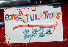 Christ Place Church families gave the Rwandan students a vehicle parade to help celebrate the gradua