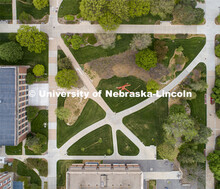 Aerial views of city campus. May 11, 2020. 
