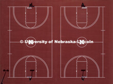 East Campus outdoor basketball courts. East Campus aerials. May 12, 2020. 