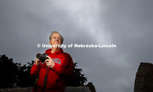 Ken Dewey, professor of climatology at the University of Nebraska–Lincoln, stands outside the Nebr