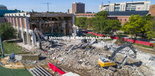 Mabel Lee Hall demolition. May 29, 2020. 