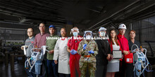 UNL researchers and staff turned their research to COVID this spring. They are photographed with thr