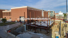 The steel skeleton goes up for the Engineering Phase 1 construction to replace the Link. Work contin