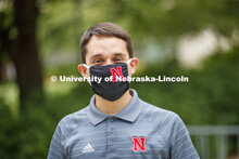 Moi Padilla, Director of the Nebraska College Preparatory Academy, shows off the new N mask. More th