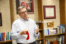 Chancellor Ronnie Green in his office. July 13, 2020. 