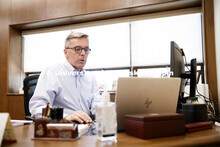 Chancellor Ronnie Green in his office. July 13, 2020. 
