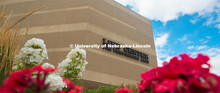 Exterior view of the Lied Center for Performing Arts. July 20, 2020. 