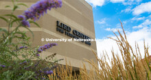 Exterior view of the Lied Center for Performing Arts. July 20, 2020. 